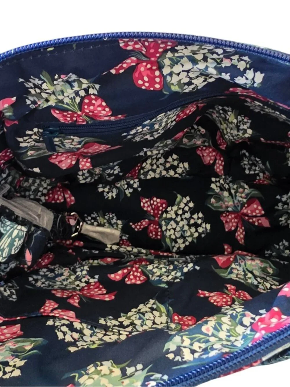 Vera Bradley Rose Toile Quilted Cotton Satchel Crossbody Tote Bag NWT - Picture 7 of 16